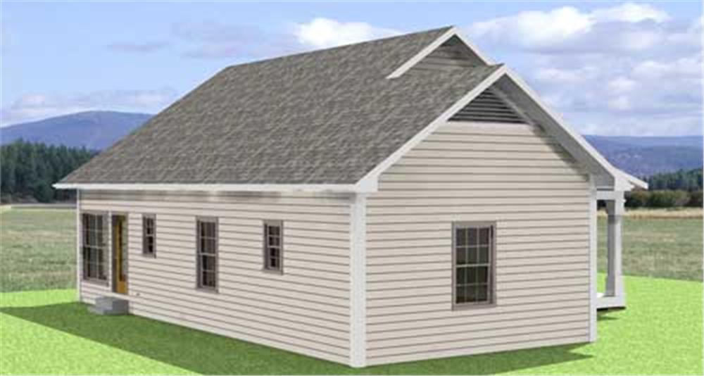 Home Plan Rear Elevation