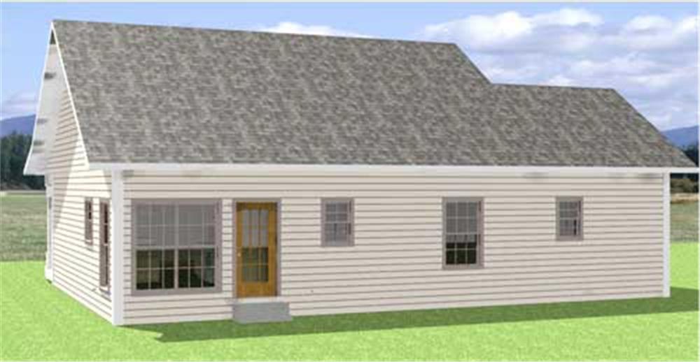 Home Plan Rear Elevation