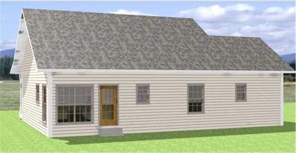 Home Plan Rear Elevation