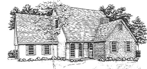 Main image for house plan # 7491
