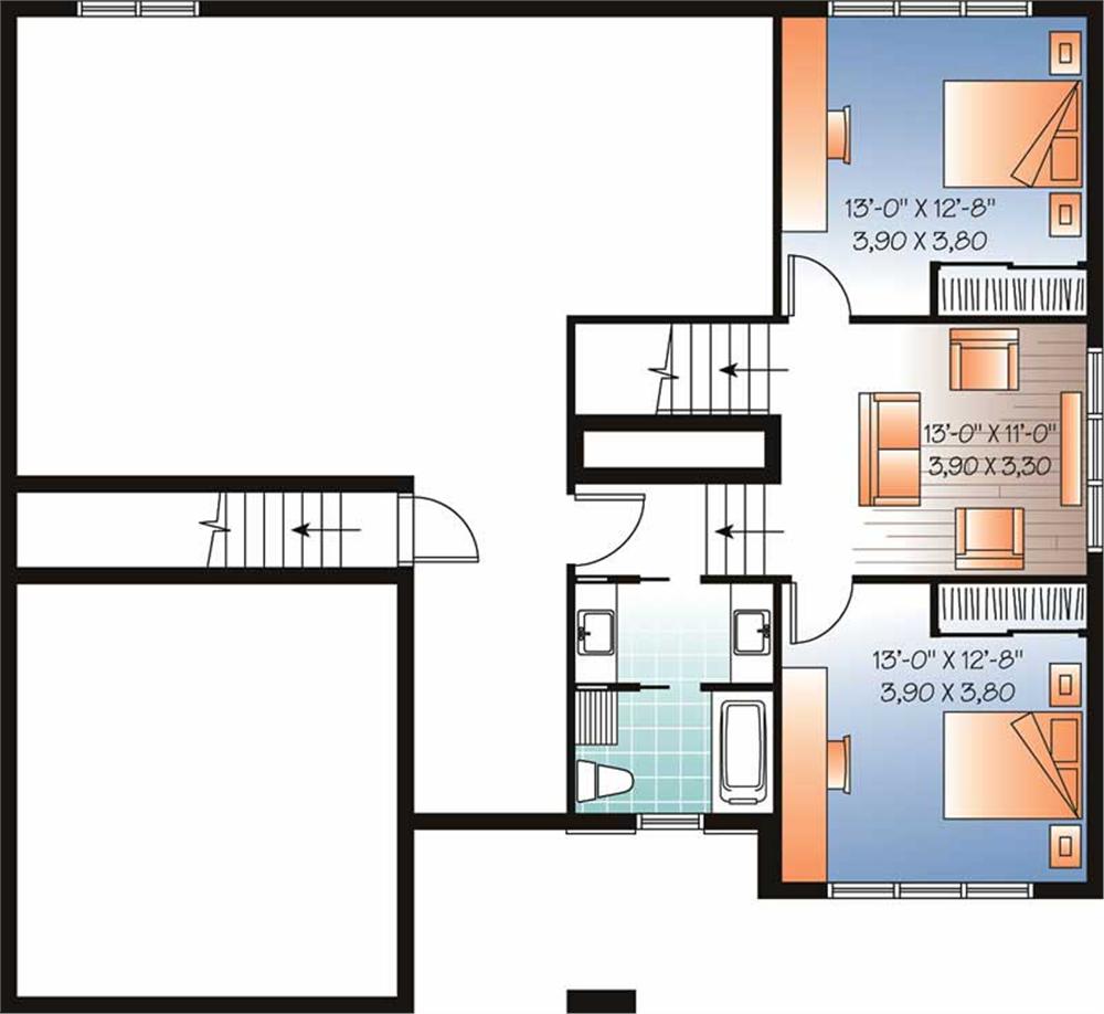 homeplan dd-3547 Basement
