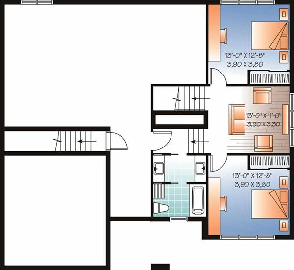homeplan dd-3547 Basement