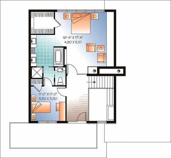 houseplan dd-3457 Second story