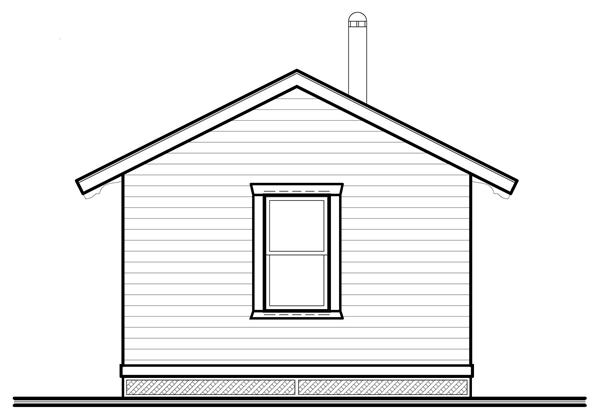Home Plan Rear Elevation