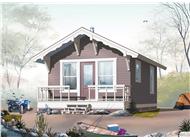 This is a computer rendering of these Vacation Home Small House Plans.