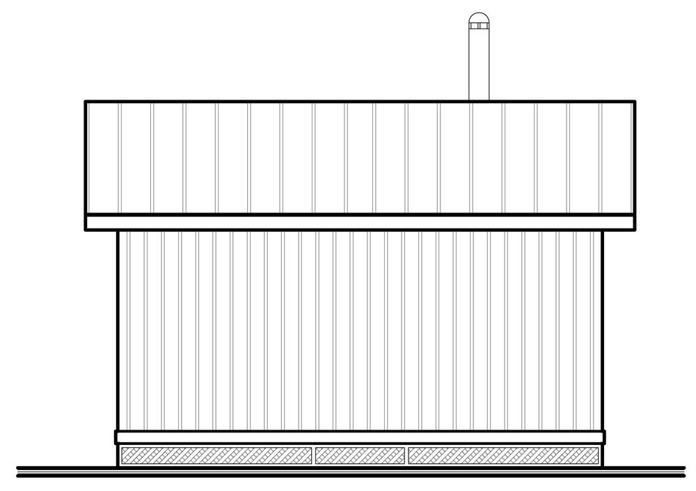 Home Plan Rear Elevation