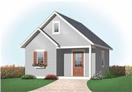 This is a computer rendering for these Small House Plans.