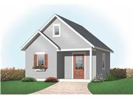 This is a computer rendering for these Small House Plans.