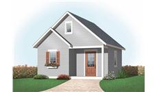 This is a computer rendering for these Small House Plans.