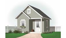 This is a computer rendering for these Small House Plans.