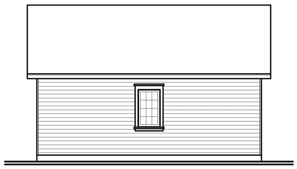 Home Plan Rear Elevation