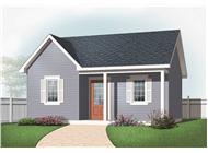 This is a computer rendering of these Small House Plans.