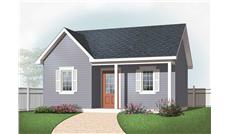 This is a computer rendering of these Small House Plans.