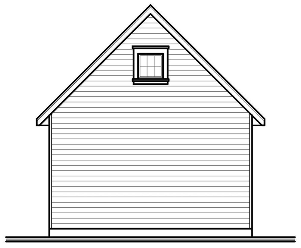 Home Plan Rear Elevation