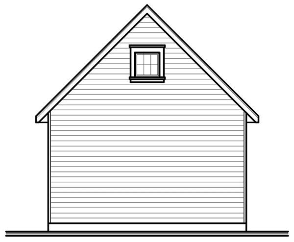 Home Plan Rear Elevation