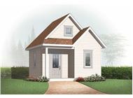 This is a 3D computerized elevation of these Small House Plans.