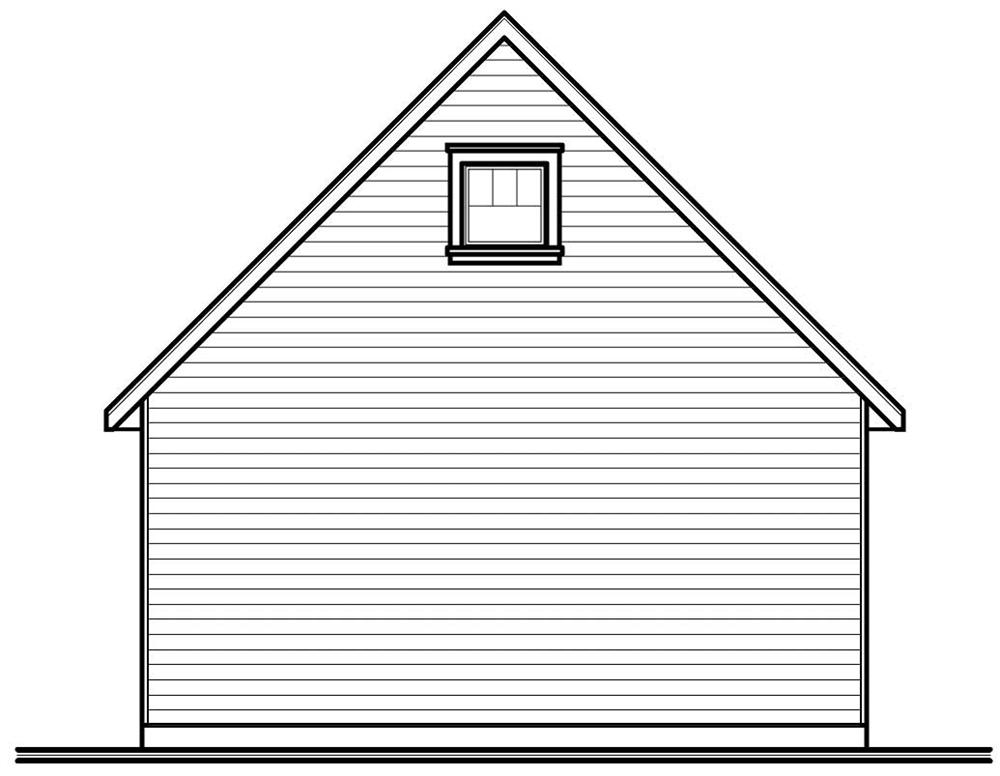 Home Plan Rear Elevation
