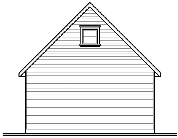 Home Plan Rear Elevation