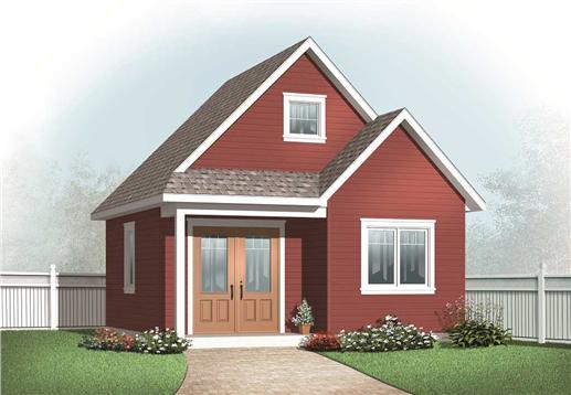 This is a computerized rendering of these Small House Plans.
