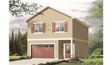 This is a 3D rendering of these Garage Plans.