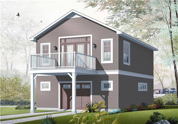 Home Plan Rear Elevation
