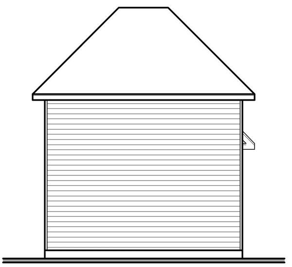 Home Plan Rear Elevation