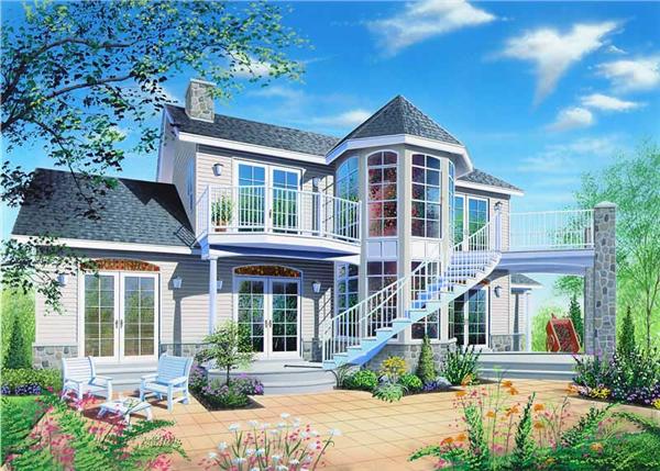 Home Plan Rear Elevation