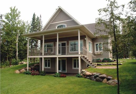 This is an actual color photo for small house plans # 3502
