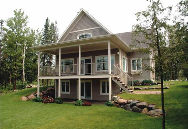 This is an actual color photo for small house plans # 3502