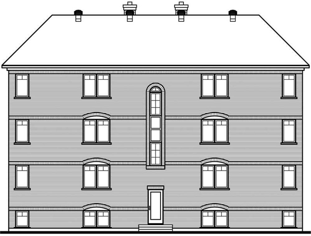 HOME PLAN REAR ELEVATION