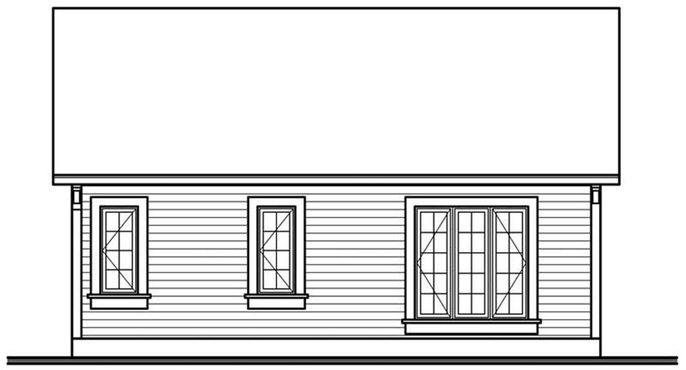 HOME PLAN REAR ELEVATION