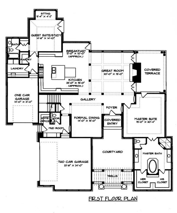 House Plan EDG-5185 Main Floor Plan