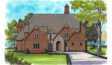 Luxury homeplans color rendering.