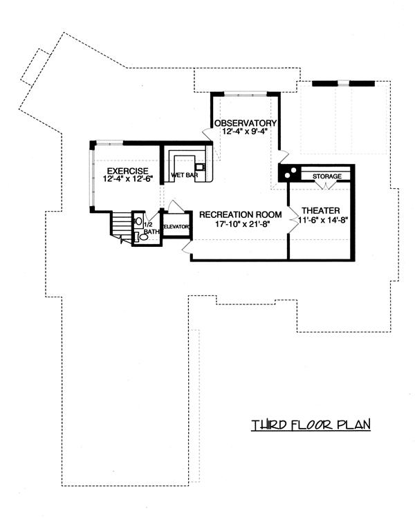 Floor Plan Third Story for these house plans.