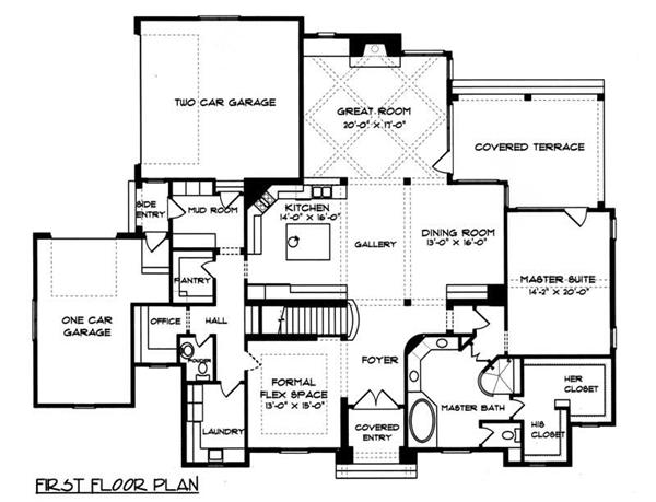 House Plan EDG-4334 Main Floor Plan