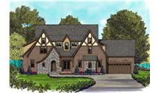 Home Plans color front elevation.