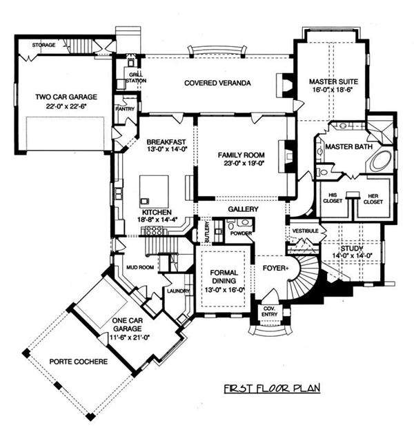 House Plan EDG-5796 Main Floor Plan
