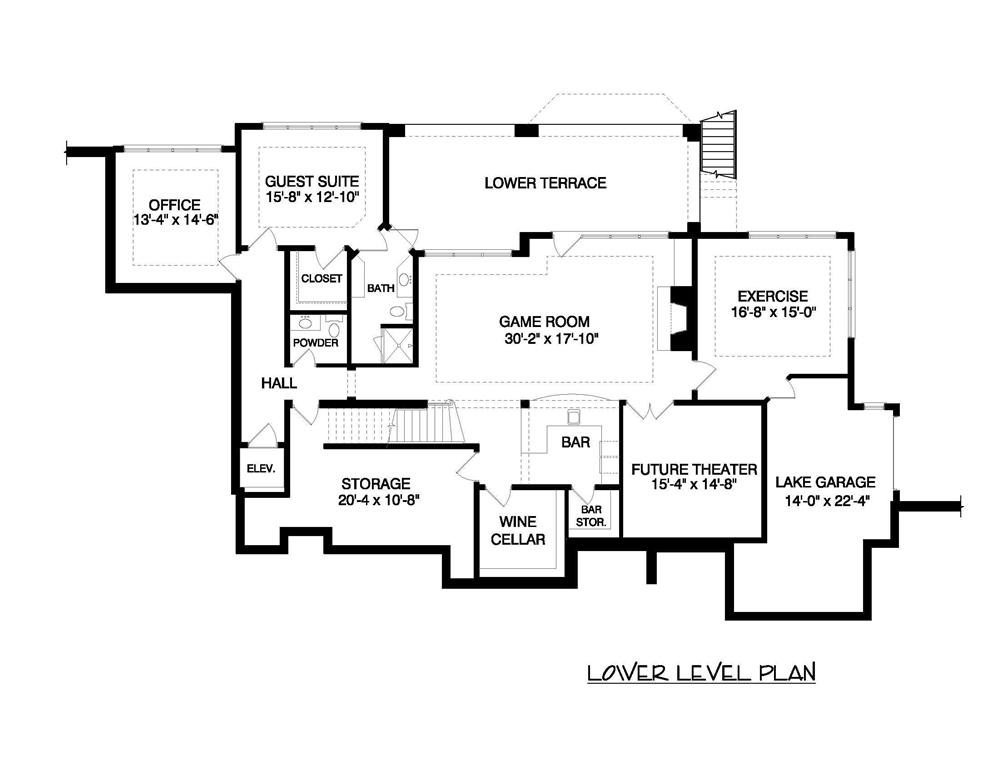 Floor Plan Basement for this set of french house plans.