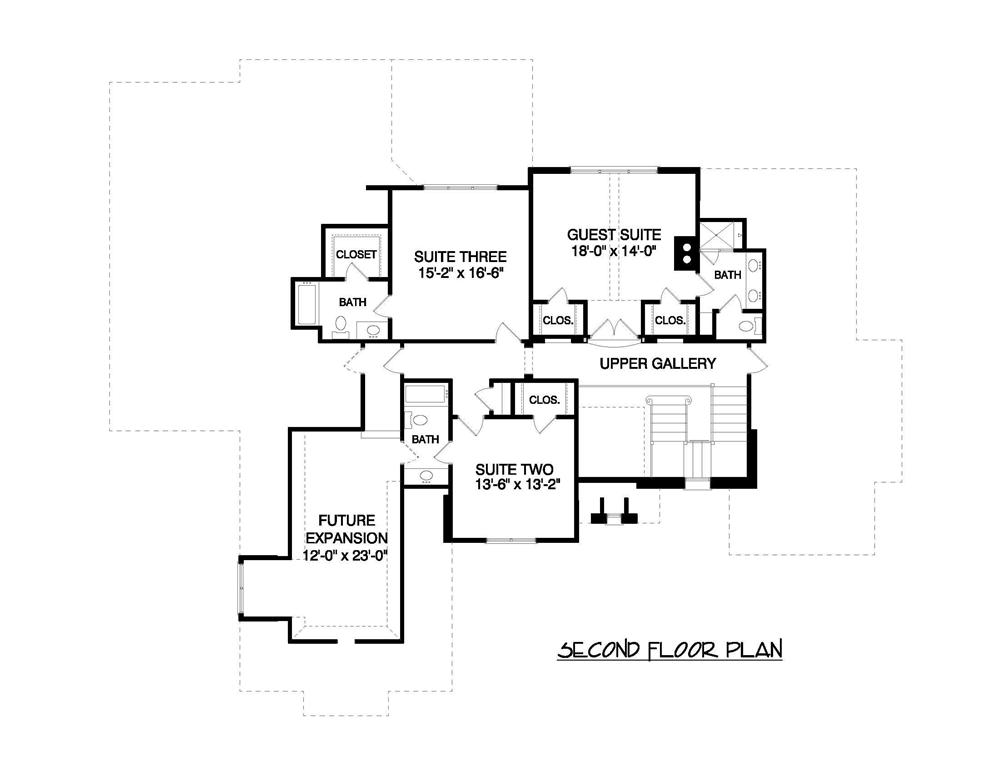 Floor Plan Second Story for these luxury plans.