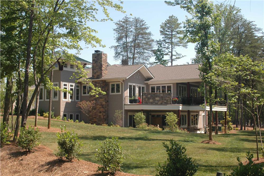 Home Plan Rear Elevation