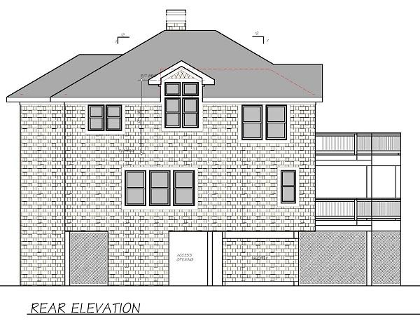 130-1070 rear elevation