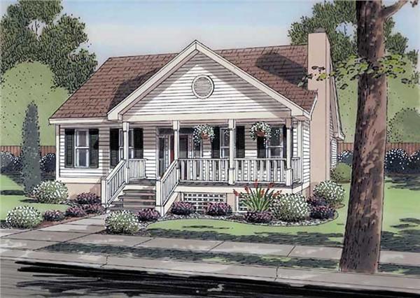 house plan GAR-74003 front elevation
