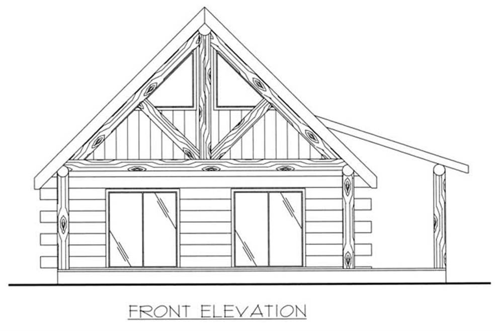 This image shows the living areas of the home plan.