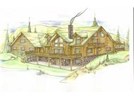 Log Houseplans Color Rendering.