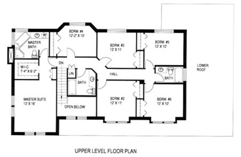 Concrete Block/ ICF Design House Plan - 6 Bedrms, 4 Baths - 2886 Sq Ft
