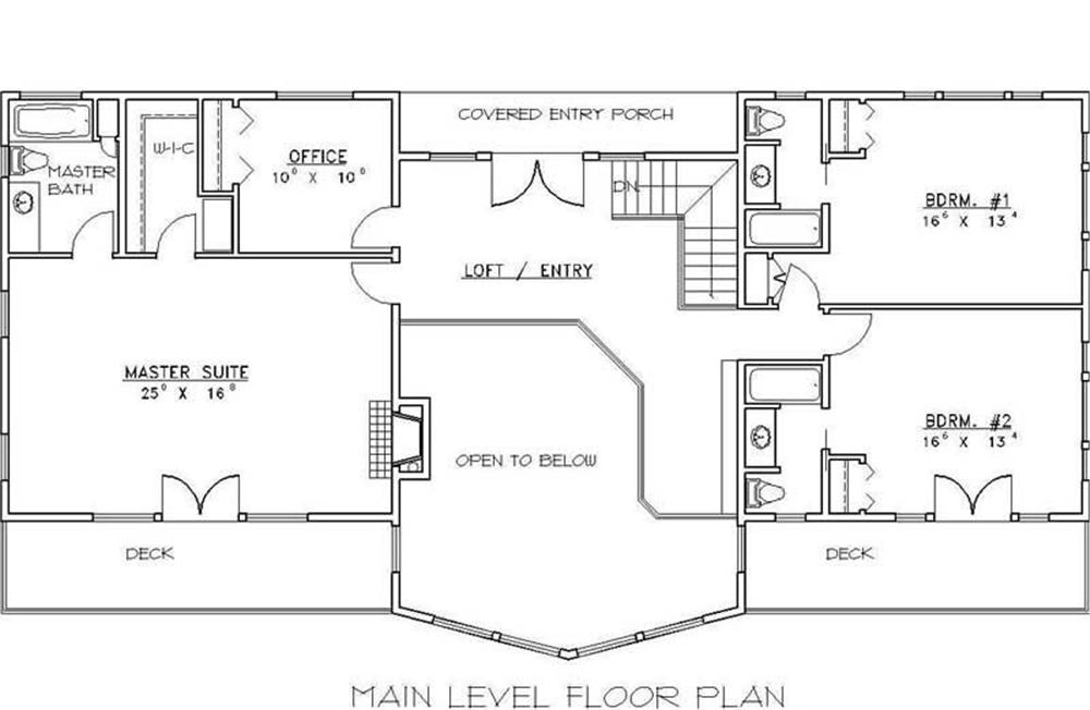 SECOND LEVEL FLOOR PLAN