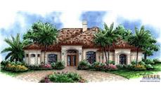 Color Rendering of this house plan