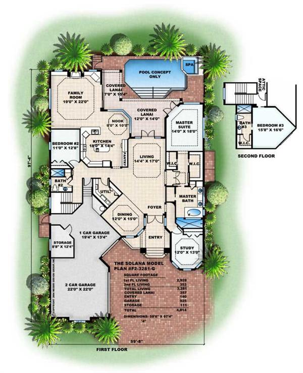 Floor Plans for this set of house plans.