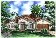 Mediterranean Homeplans WDGG1-2208-G color elevation.