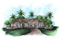 This image shows the exterior of these Mediterranean Plans, Florida Designs.